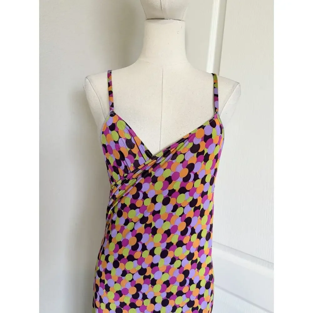 Etro Milano OS Multiway Wrap Cover Up Dress Multicolor Polka dot Made In Italy